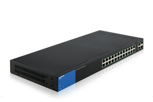 Linksys Switch LGS326MP PoE+ Smart 24 Port Gigabit Network Switch 