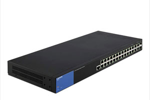 Linksys Switch LGS528P 24-Port Gigabit PoE+ (192W) Managed Switch 